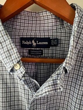 Ralph Lauren Men’s Button Down Shirt Size 171/2 34/35
